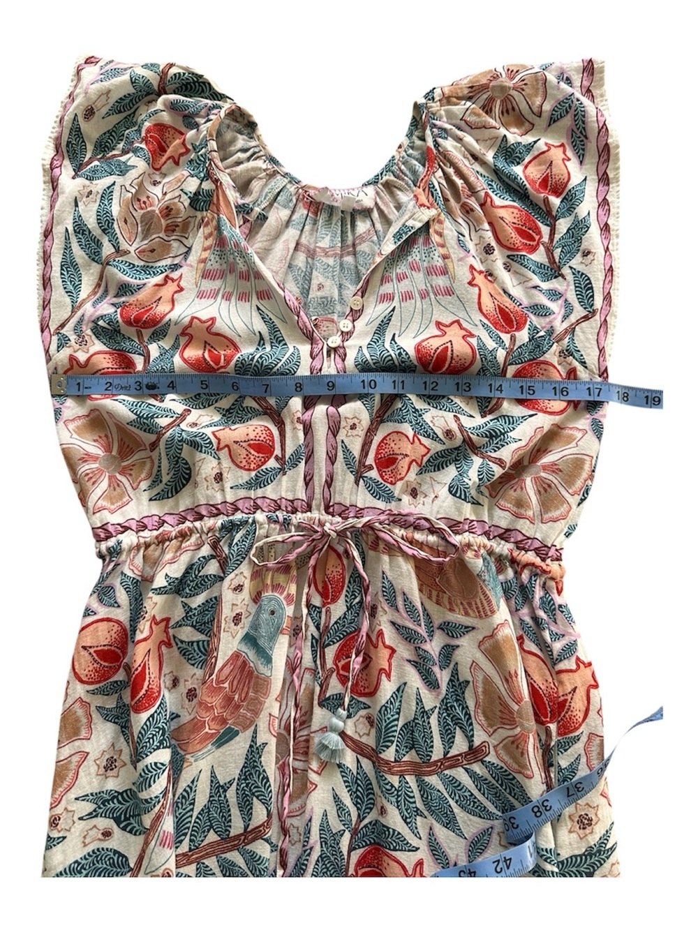 Omika Cora Midi Dress Floral Boho V-Neck Resort Vacation - Picture 10 of 13